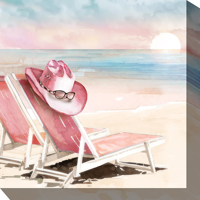 88410-24 COWGIRL BEACH 24x24