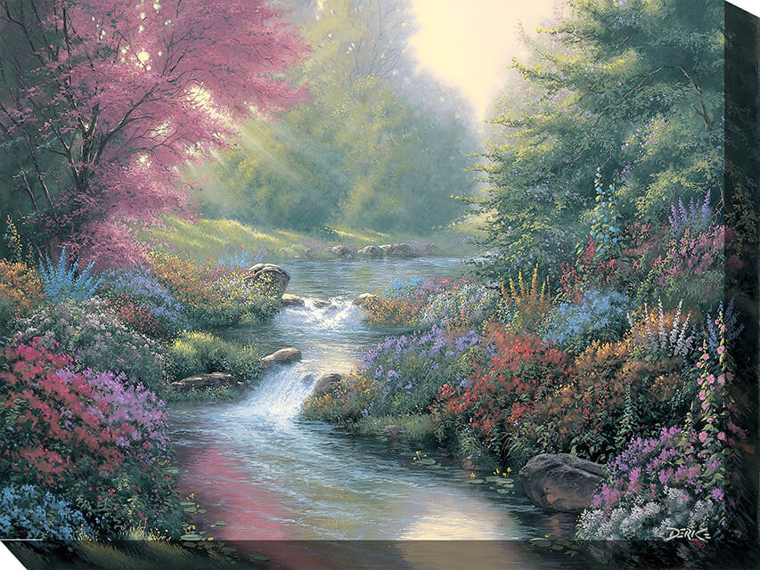 OU-80739 BROOKSIDE BLOOM 40x30